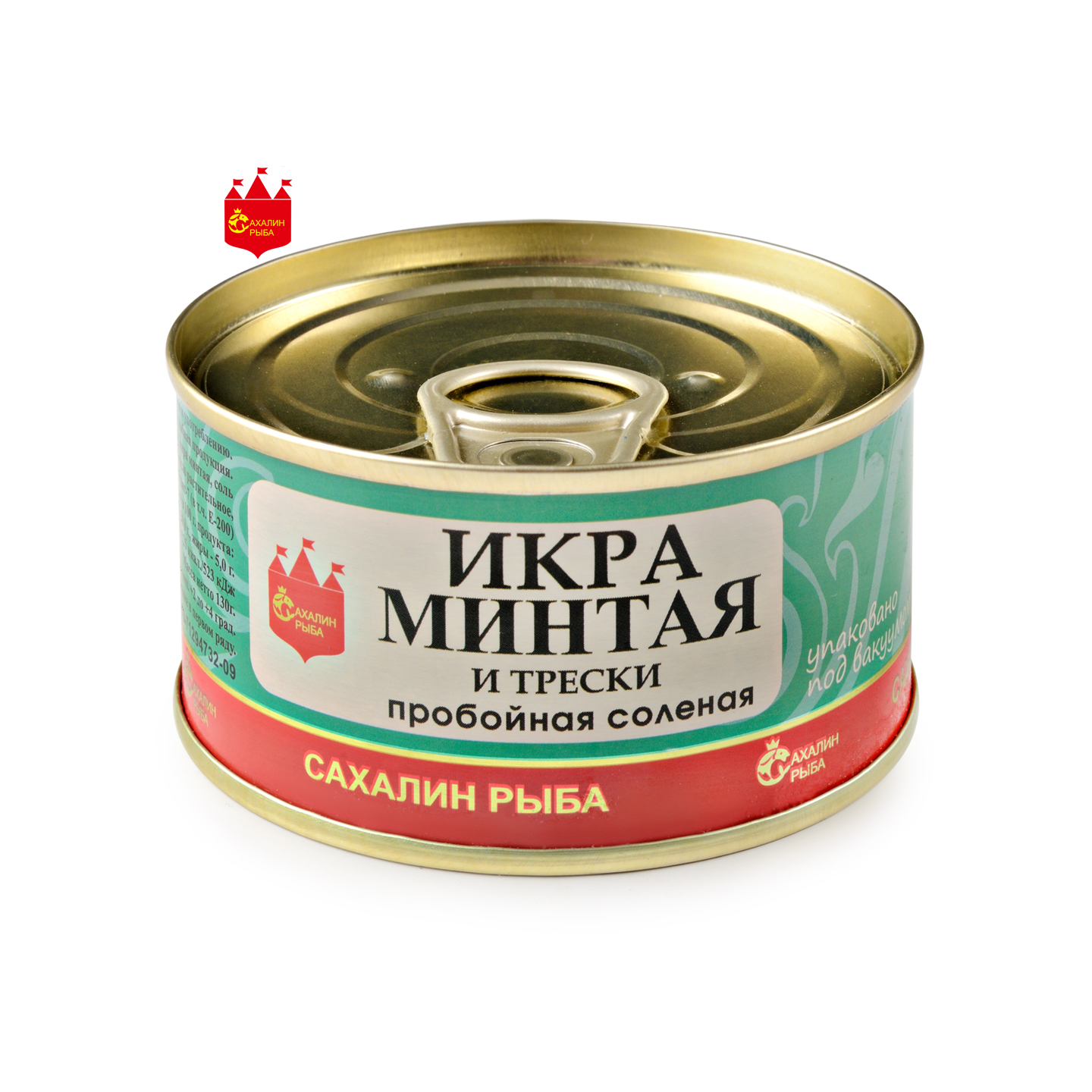 Икра минтая и трески 130 гр.