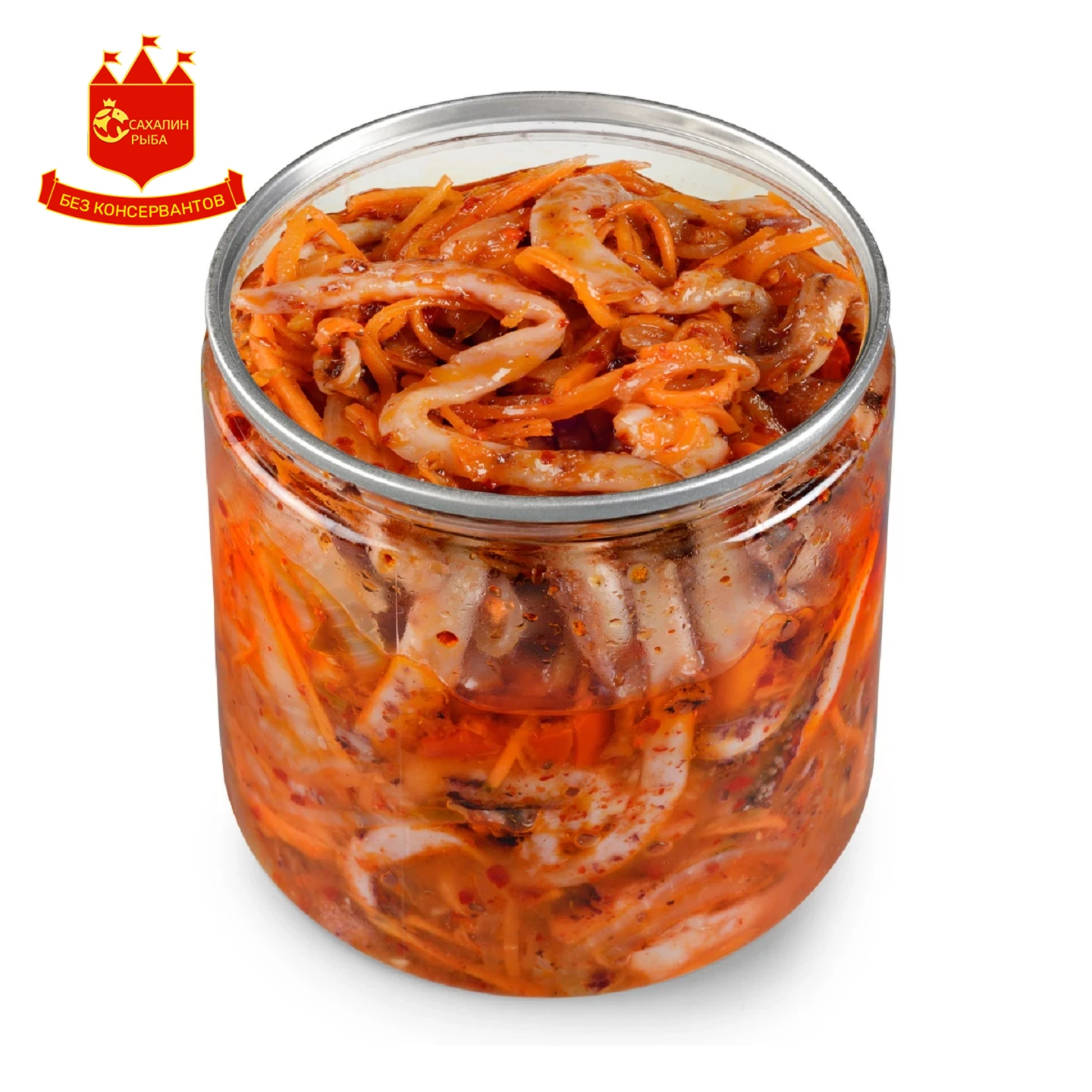 Щупальца кальмара с морковью 400 гр.