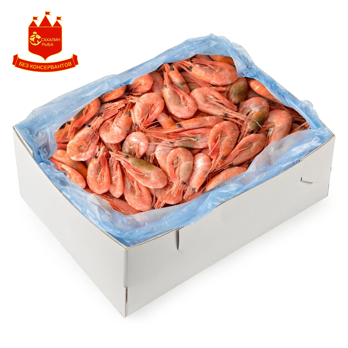 Креветки северные 90+ в/м 2,5 кг.
