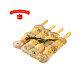 Шашлык из креветки и гребешка 350 гр.