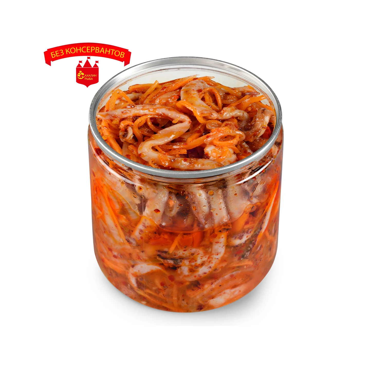 Щупальца кальмара с морковью 400 гр.